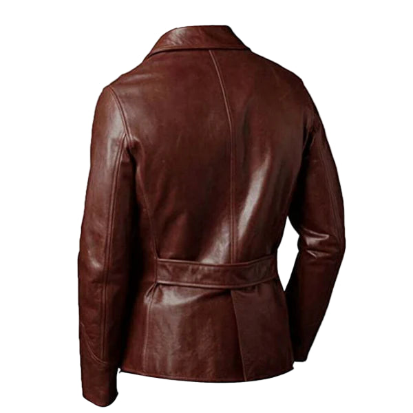 LJM025 Men’s Blazer Wear Genuine Leather Jacket – M026 Classic Formal Easy Rider (Black & Brown)