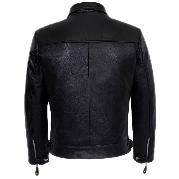 LJM032 Men’s German Luftwaffe Cowhide Real Leather Biker Jacket – Vintage Pilot Style