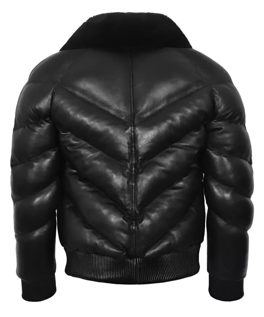 MPJ0004 Men’s Heavy Padded Puffer Jacket – Windproof Warm Bomber for Winter