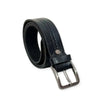 B0002 Black Leather Casual Belt – Contrast-Stitched Men’s Belt | House of Leather