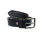 B0002 Black Leather Casual Belt – Contrast-Stitched Men’s Belt | House of Leather