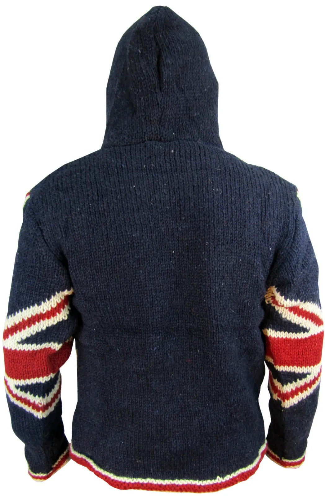 DJM0029 Handcrafted Wool Patchwork Hoodie Jacket – Premium Warm Fleece-Lined Winter Outerwear for Men & Women