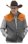 DJM0030 Men's Grey Wool Vest – Classic Western Ranch Style Sleeveless Jacket Inspired By "John Dutton"