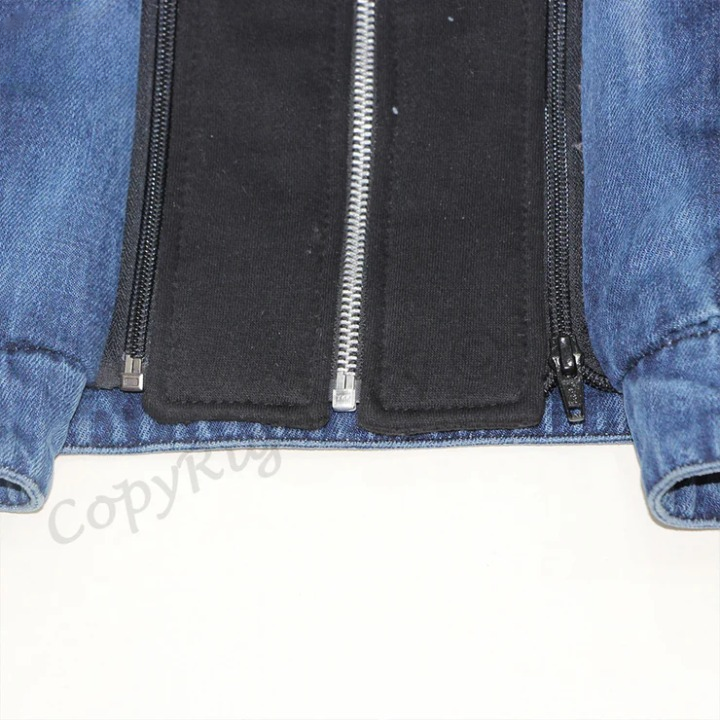 DJM0010 Men's Hotline Vest Biker Style Classic Varsity Denim & Cotton Bomber Jacket – Premium Streetwear