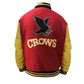 DJM0014 Men’s Red Varsity Biker Letterman Jacket – “Crows” Edition, Classic Retro Style