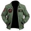 DJM0014 Men’s Red Varsity Letterman Jacket – “Crows” Edition, Classic Retro Biker Style