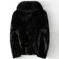 FCF0001 Women's Luxury Midnight Black Plush Fox-Fur Coat – Soft, Elegant & Ultra-Warm Winter Outerwear Coat