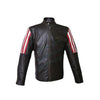 FJLM001 Men’s New Style US Flag Genuine Cowhide Leather Biker Jacket – Vintage Moto Edition