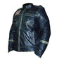 FJLM002 Men’s US Flag Vintage Black Distressed Moto Retro Biker Leather Jacket