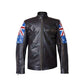 FJLM006 Men’s Australian Flag Vintage Brown Genuine Cowhide Leather Café Racer Biker Jacket – 2020 Edition