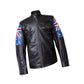 FJLM006 Men’s Australian Flag Vintage Brown Genuine Cowhide Leather Café Racer Biker Jacket – 2020 Edition