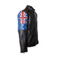 FJLM006 Men’s Australian Flag Vintage Brown Genuine Cowhide Leather Café Racer Biker Jacket – 2020 Edition