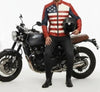 FJLM0010 Men’s USA Flag Biker Real Leather Jacket – Bold Stars & Stripes Motorcycle Style