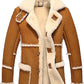 FJM0018 Vintage Men’s Shearling Leather Jacket | Classic Winter-Ready Fur-Lined Coat