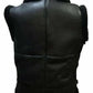 FJM0006 Men’s Black B3 Bomber Vest – Premium Aviator Style with Soft Real Fur Lining, Collared Neckline, Urban Outerwear Jacket