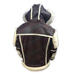 FJM005 Men’s Warm Hooded Brown Leather Jacket with Real Fur Shearling Inner