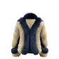 FJF0007 Women’s Luxury Black & Brown Fox Fur-Winter Jacket – Premium Short-Length Fashion Jacket