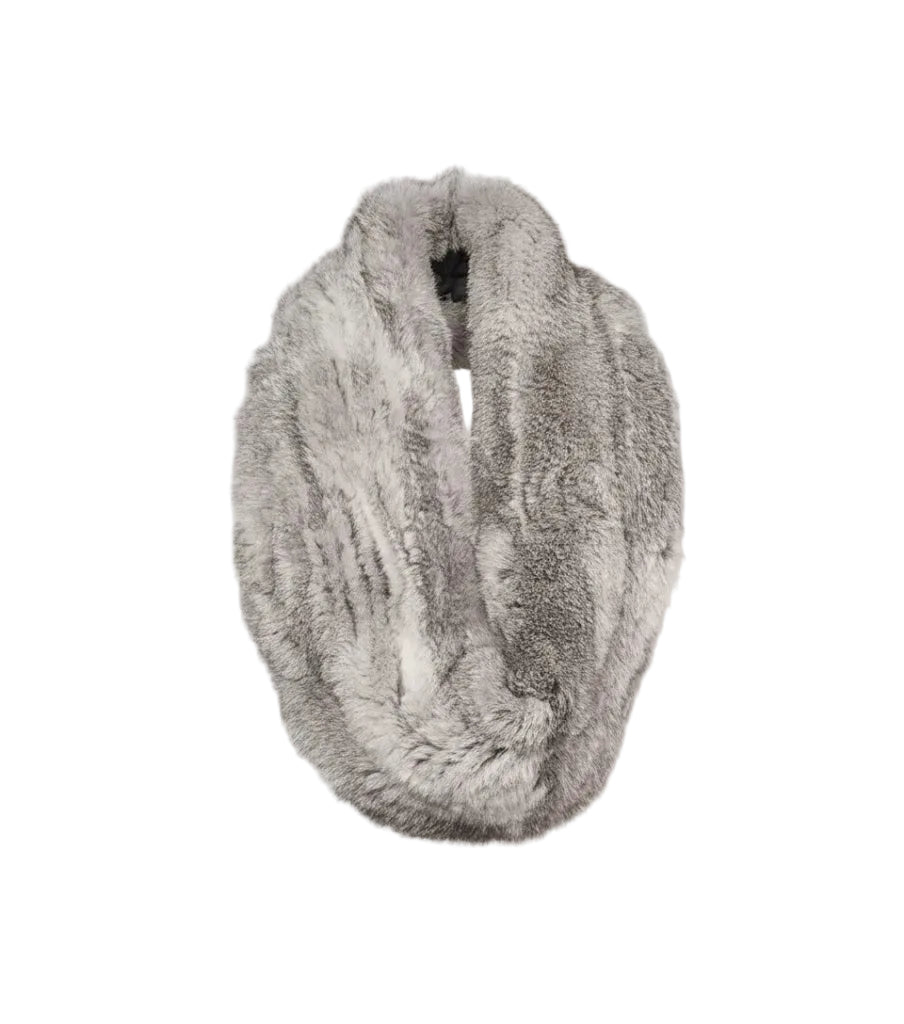 FMC0001 Luxury Fur Infinity Scarf – Soft Warm Winter Fur Neck Scarf for Women | Premium Cold Weather Accessory