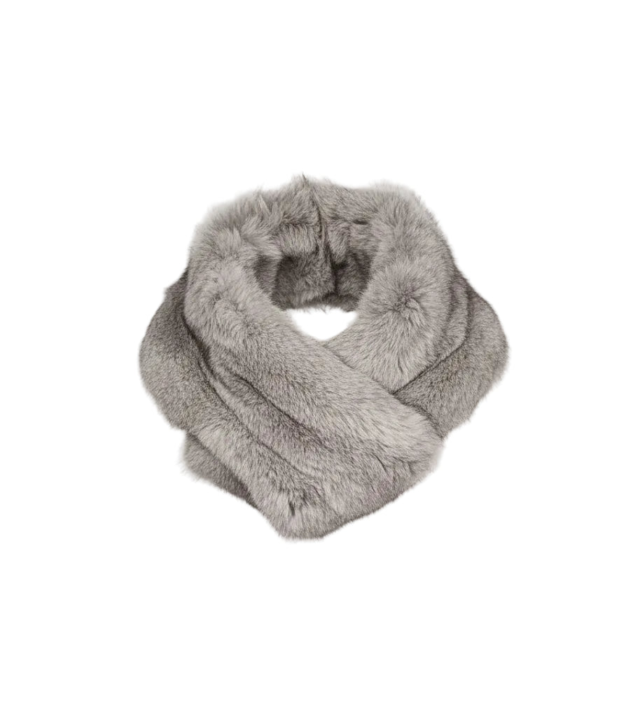 FMC0001 Luxury Fur Infinity Scarf – Soft Warm Winter Fur Neck Scarf for Women | Premium Cold Weather Accessory