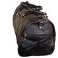 LB001 Unisex Full-Grain Black Leather Travel Duffle – Premium Handmade Weekender Gym Bag