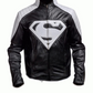 LJM0074 Men’s Black & Grey “Small Ville” Jacket – Real Real Leather, Iconic Superman Style Outerwear