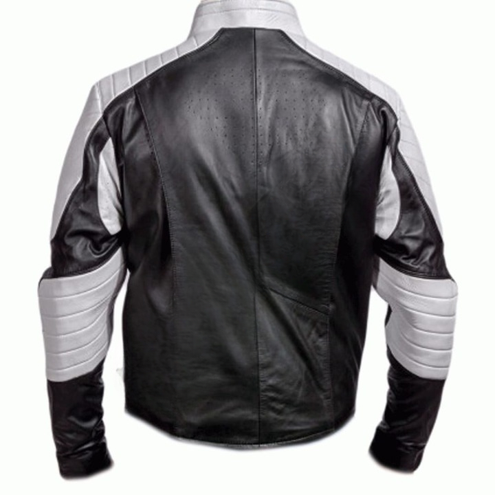 LJM0074 Men’s Black & Grey “Small Ville” Jacket – Real Real Leather, Iconic Superman Style Outerwear
