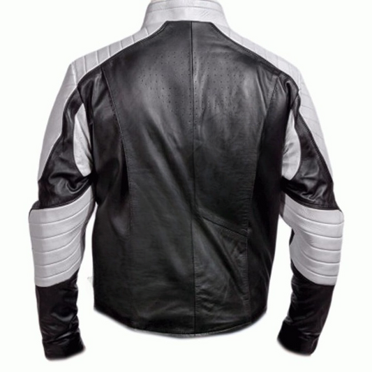 LJM0074 Men’s Black & Grey “Small Ville” Jacket – Real Real Leather, Iconic Superman Style Outerwear