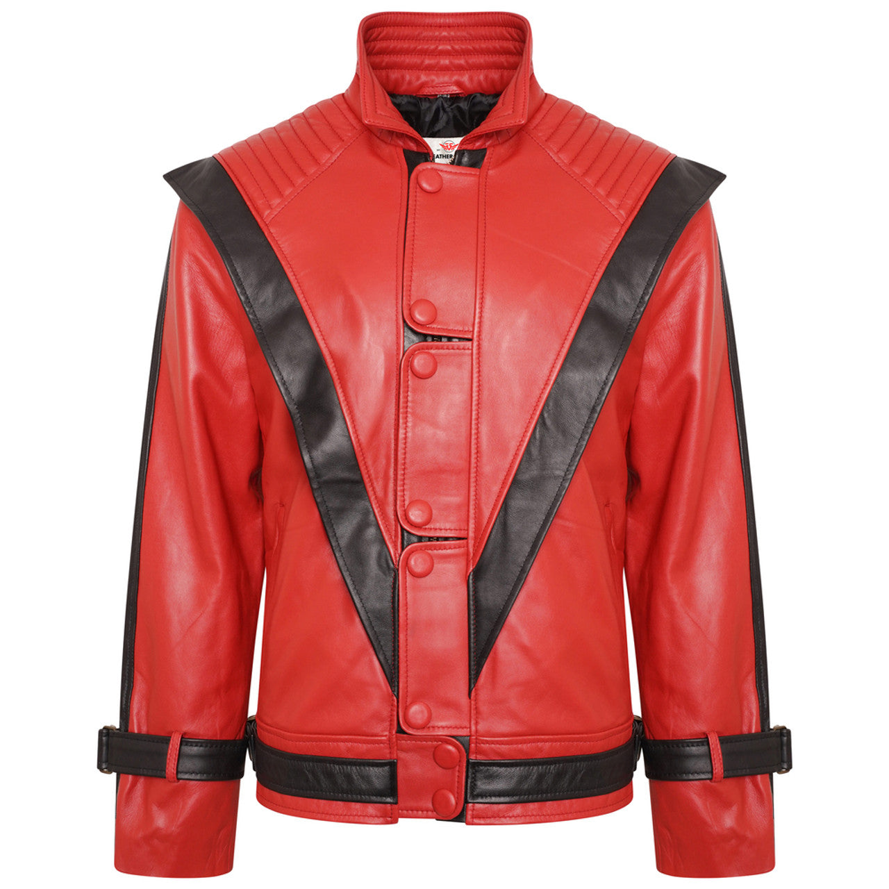 LJM0076 Men’s Faux Leather Thriller Jacket – Inspired by Michael Jackson | Iconic 80s Vintage Bomber for Cosplay & Streetwear