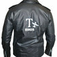 LJM0083 Grease T-Birds Classic Black Motorcycle Jacket – Men’s Retro Biker Style with Lapel Collar