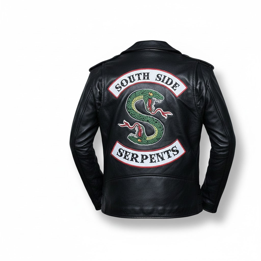 LJM0084 Men’s Vintage-Style Café Racer Black Biker Leather Jacket | Premium Genuine Leather Moto Jacket