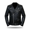LJM0084 Men’s Vintage-Style Café Racer Black Biker Faux Leather Jacket | Premium Leather Moto Jacket