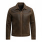 LJM0088 Men's Jacket – Premium Urban Bomber in Brown, Black & green | Versatile Leather-Look Outerwear Coat