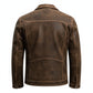 LJM0088 Men's Jacket – Premium Urban Bomber in Brown, Black & green | Versatile Leather-Look Outerwear Coat