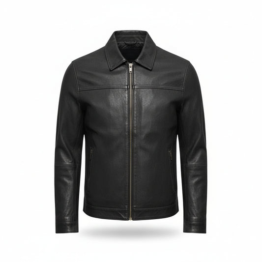 LJM0088 Men's Jacket – Premium Urban Bomber in Brown, Black & green | Versatile Leather-Look Outerwear Coat
