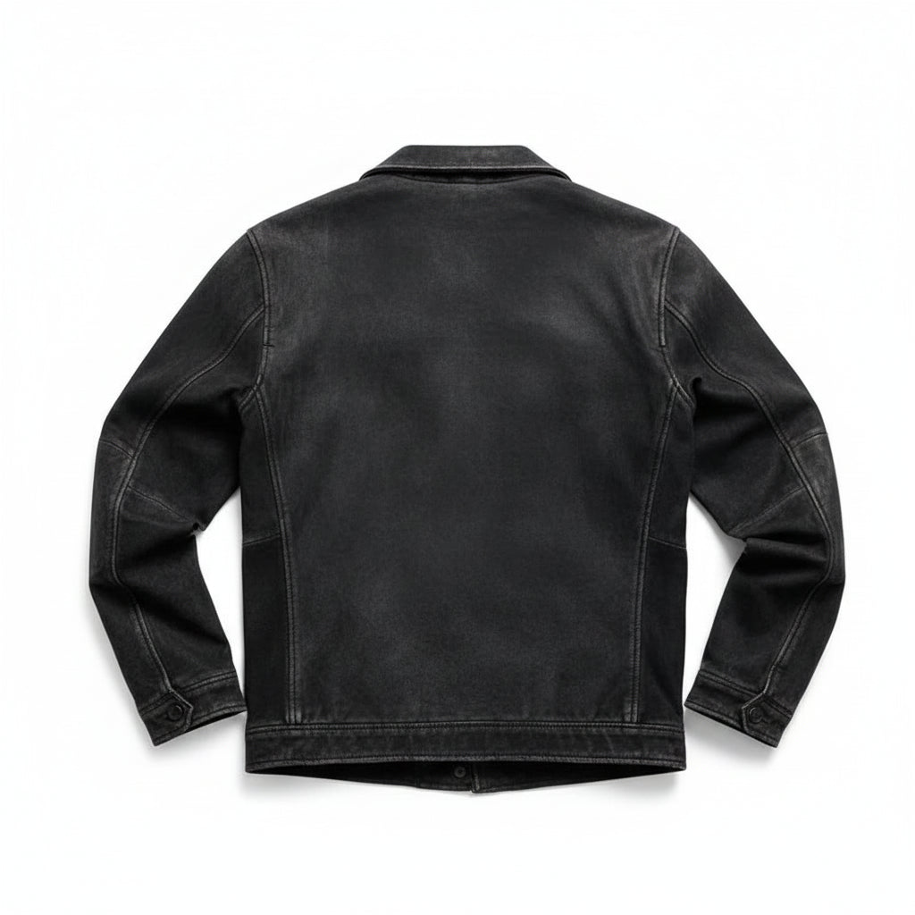 LJM0088 Men's Jacket – Premium Urban Bomber in Brown, Black & green | Versatile Leather-Look Outerwear Coat