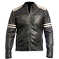 LJM012 Men’s Cafe Racer Black Vintage Retro Genuine Leather Biker Jacket – 2020 Edition