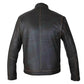 LJM020 Men’s Contraband Slim Fit Distressed Real Cowhide Leather Biker Jacket – Mark Wahlberg Inspired