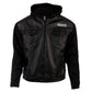 LJM021 Men’s SOA Hoodie Style Black Real Leather Biker Jacket | Sons of Anarchy Inspired