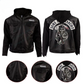 LJM021 Men’s SOA Hoodie Style Black Real Leather Biker Jacket | Sons of Anarchy Inspired
