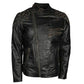 LJM023 Men’s Motorcycle Fashion Skull Vintage Brown Biker Real Leather Jacket – Ride With Attitude