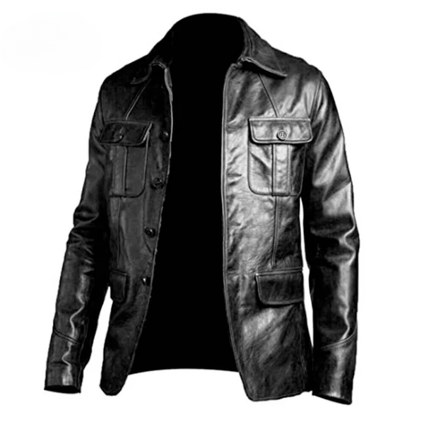 LJM025 Men’s Blazer Wear Genuine Leather Jacket – M026 Classic Formal Easy Rider (Black & Brown)