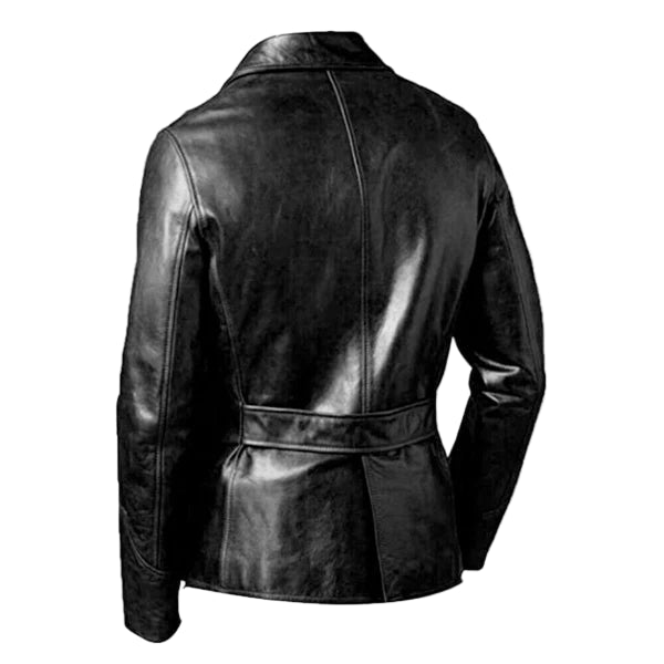LJM025 Men’s Blazer Wear Genuine Leather Jacket – M026 Classic Formal Easy Rider (Black & Brown)