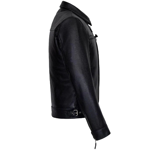 LJM032 Men’s German Luftwaffe Cowhide Real Leather Biker Jacket – Vintage Pilot Style