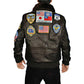 LJM033 Top Gun Maverick G-1 Flight Bomber Jacket – Tom Cruise Inspired Real Sheepskin Leather Aviator Coat