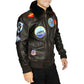 LJM033 Top Gun Maverick G-1 Flight Bomber Jacket – Tom Cruise Inspired Real Sheepskin Leather Aviator Coat