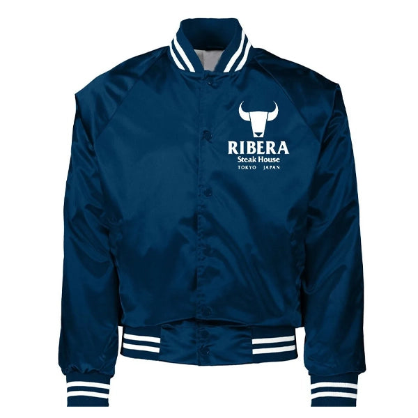 LJM0036 Men’s Ribera Steakhouse Tokyo Bomber Jacket – Satin Finish (Black | Blue | Red)
