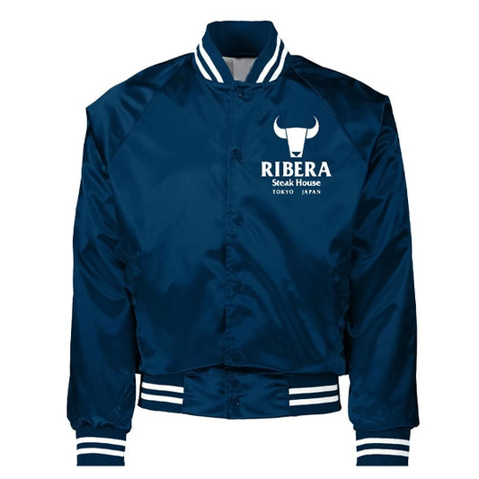 LJM0036 Men’s Ribera Steakhouse Tokyo Bomber Jacket – Satin Finish (Black | Blue | Red)