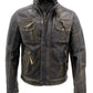 LJM0043 Men's Hot Brown Brando Biker Jacket – Premium Stylish Real Leather Outerwear Coat