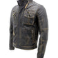 LJM0043 Men's Hot Brown Brando Biker Jacket – Premium Stylish Real Leather Outerwear Coat