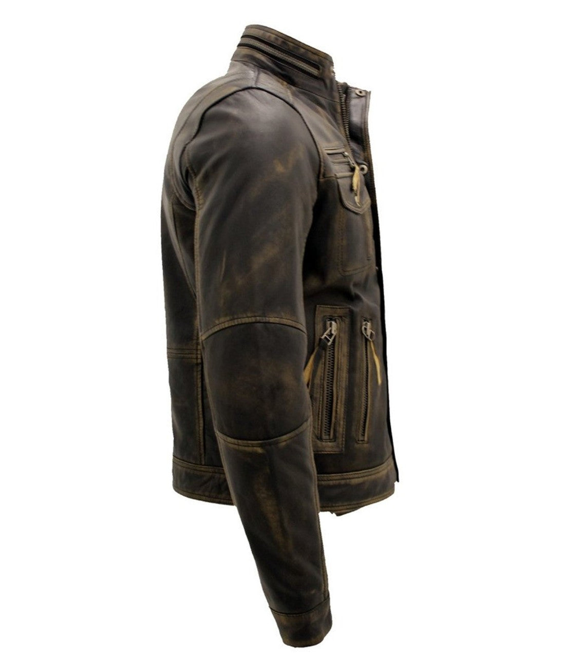 LJM0043 Men's Hot Brown Brando Biker Jacket – Premium Stylish Real Leather Outerwear Coat